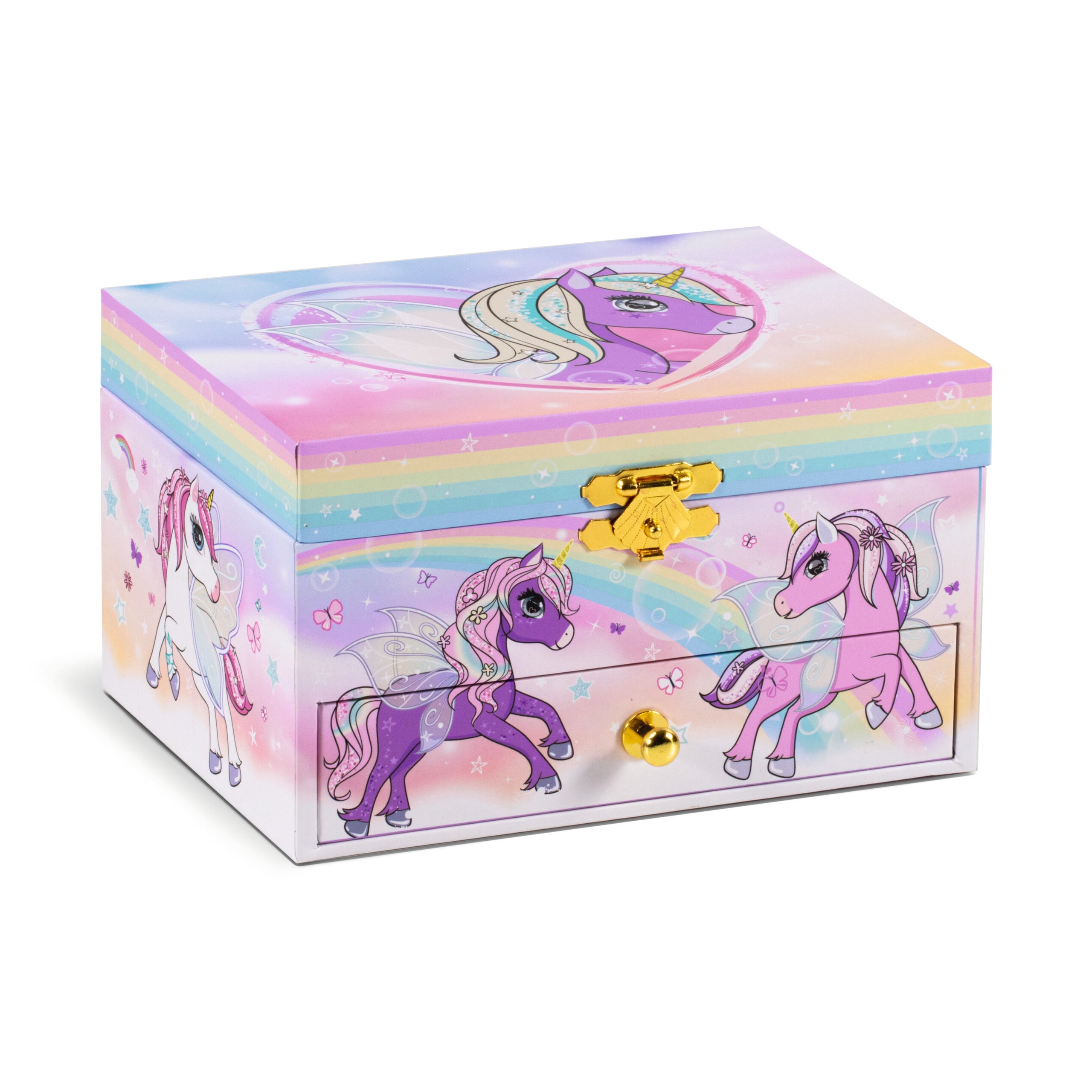 Unicorn Kinder-Schmuckkästchen mit Spieluhr