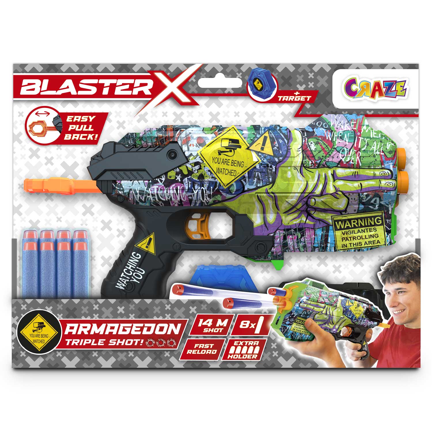BLASTER-X - Foam Dart Guns Fury (mixed)