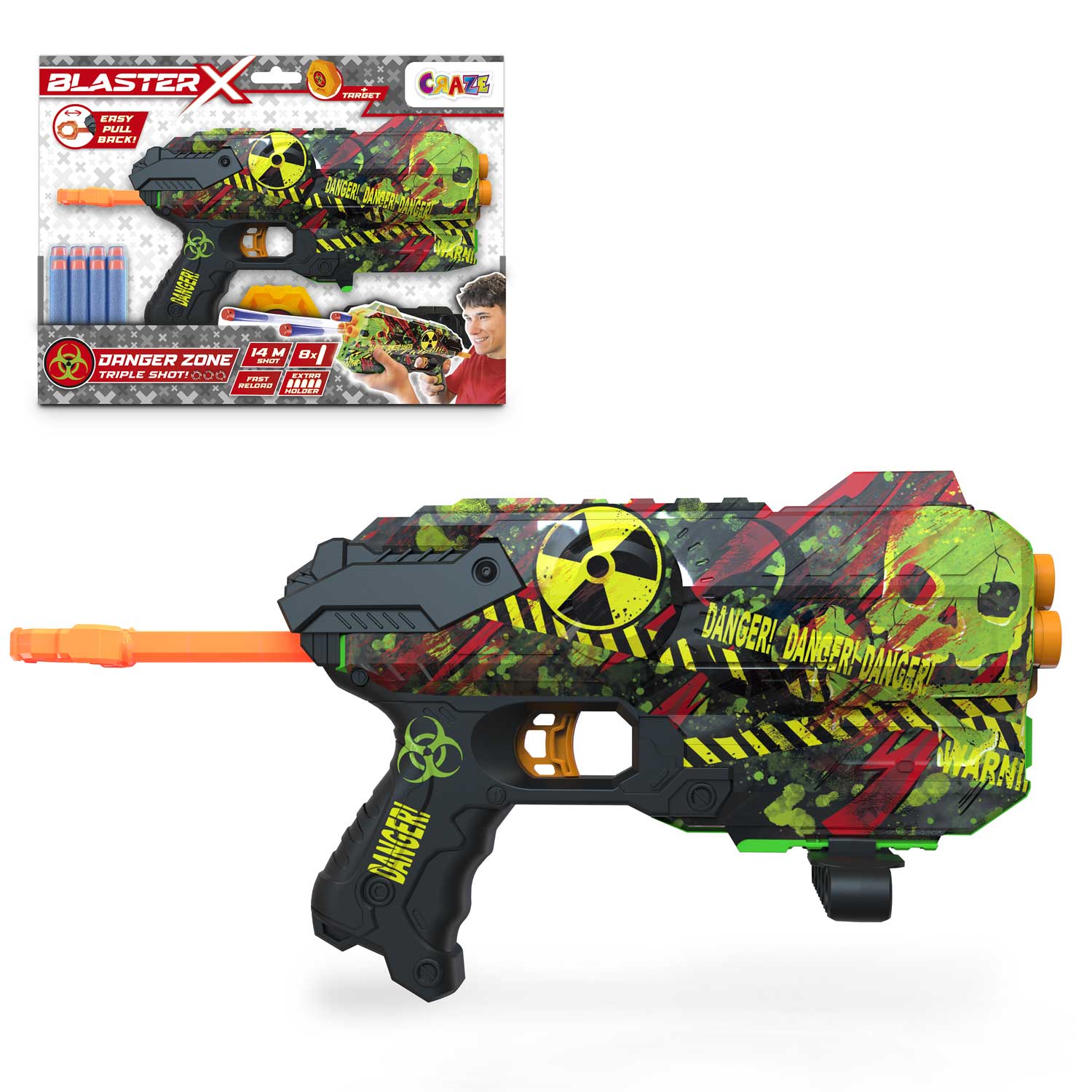 BLASTER-X - Foam Dart Guns Fury (mixed)